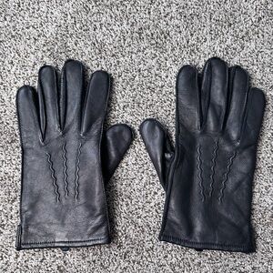 Men’s Soft Genuine Leather Gloves Size Large Cashmere Lined